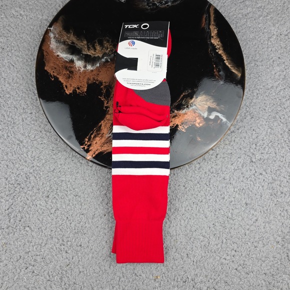 TCK Performance Red Baseball Socks Medium M ProDRI Antimicrobial‎ USA Made New - Picture 4 of 4